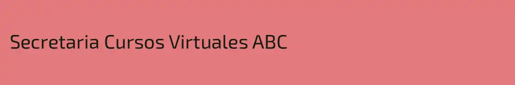 Secretaria Cursos Virtuales ABC